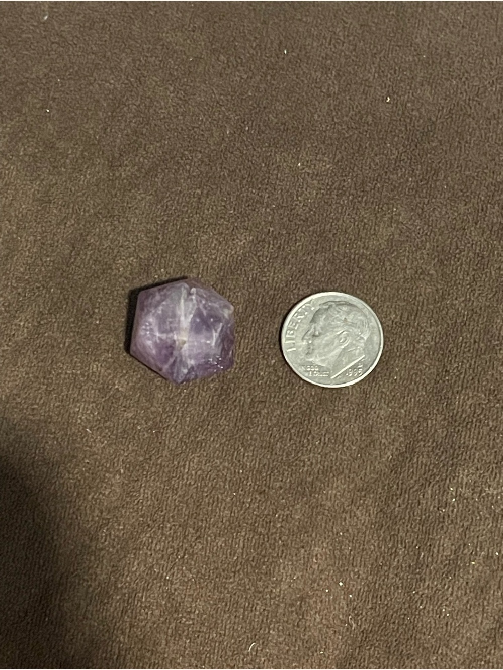 Small Amethyst Hexagonal Crystal Stone